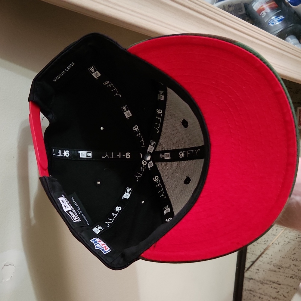 New York Giants Spellout Logo New Era Camo Snap Back Hat - Picture 4 of 4